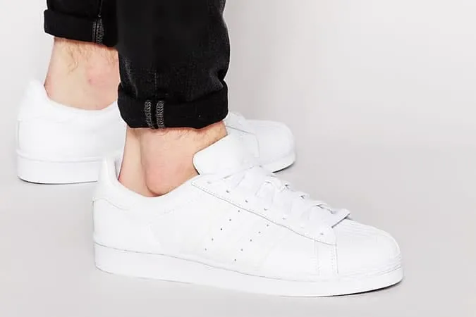 Giày thể thao adidas white superstar