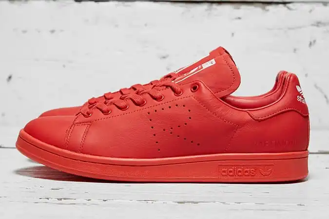 Giày thể thao adidas x raf simons red mono stan smith