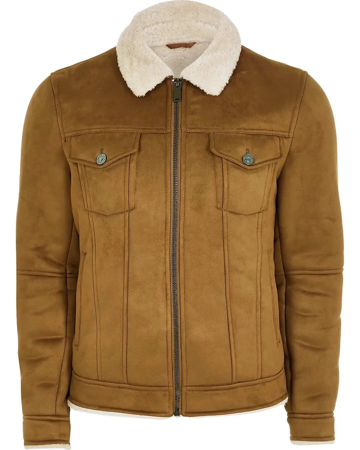 River island faux shearling jacket