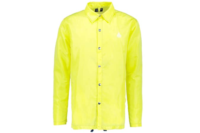 Man coach jacket with topstitching