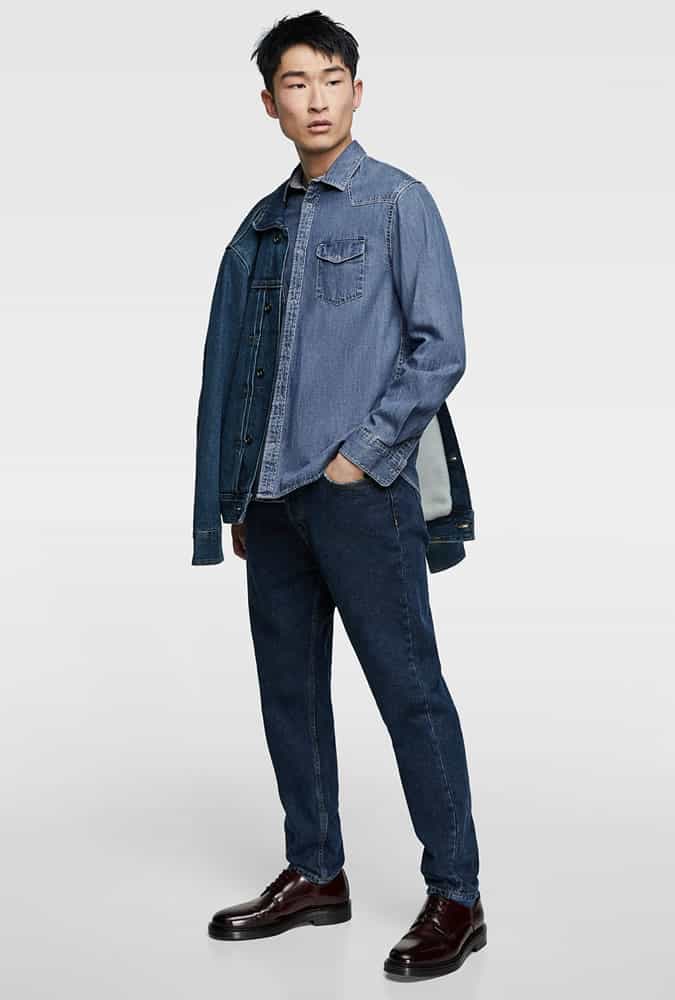 Những chiếc áo sơ mi denim đẹp nhất cho nam giới bạn có thể mua vào năm 2022 3 Zara