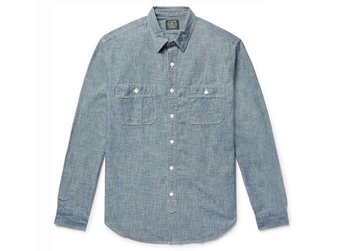 Những chiếc áo sơ mi denim đẹp nhất cho nam giới bạn có thể mua vào năm 2022 9 J. Crew áo sơ mi cotton-chambray