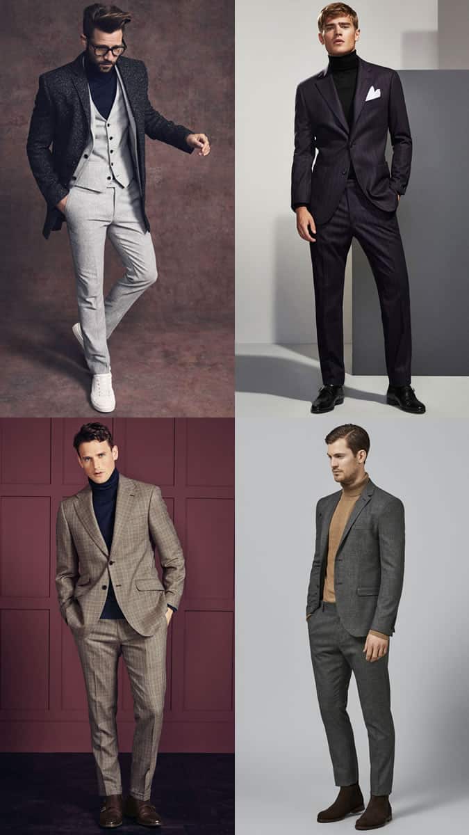 Cách mặc cổ cuốn theo 6 cách sành điệu 10 Cách mặc áo cổ lọ hoặc cổ rùa với suit hoặc blazer