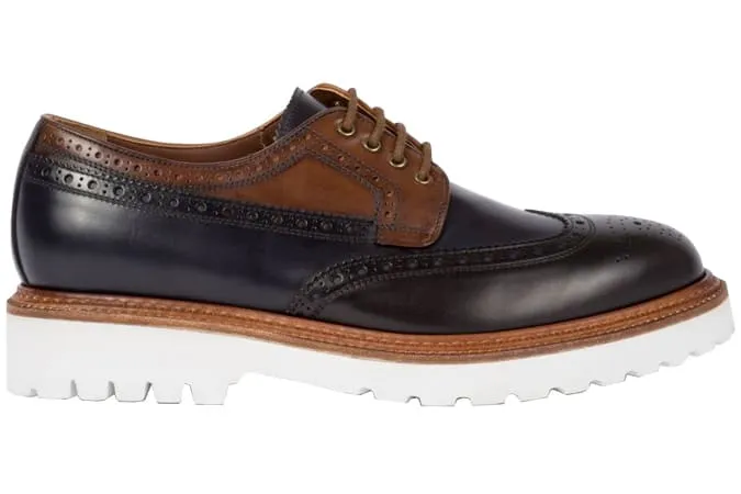 Paul smith black and tan leather brogues vegas, brogues tốt nhất cho nam