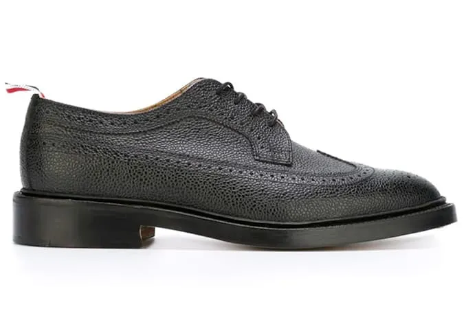 Thom browne brogue dài cổ điển với đế da đôi giày tốt nhất cho nam