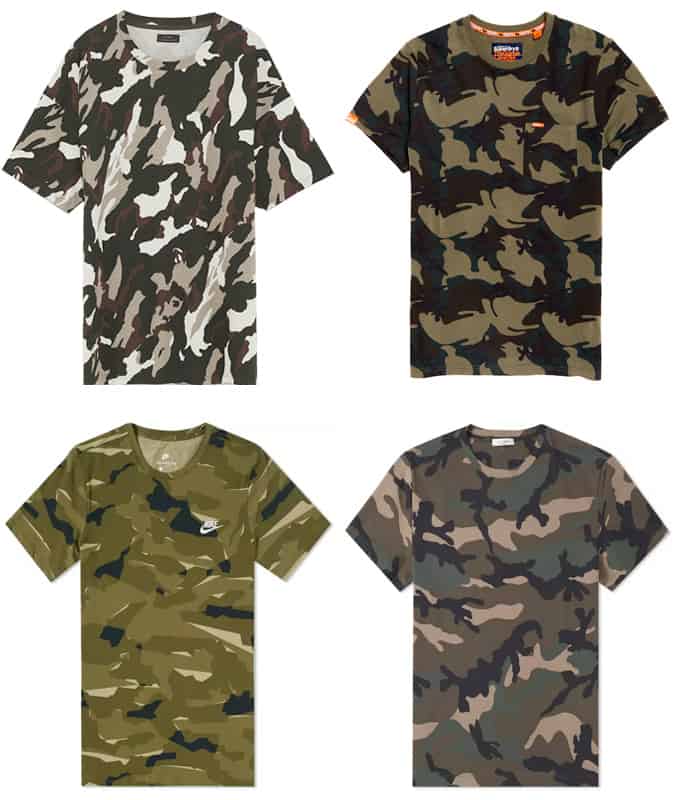Cách mặc xu hướng ngụy trang bằng 7 cách dễ dàng 3 Những chiếc áo phông camo đẹp nhất dành cho nam giới