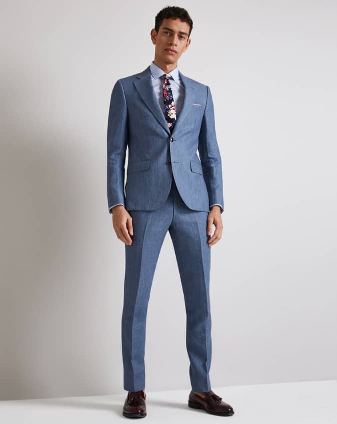 Hướng dẫn hoàn chỉnh về bộ đồ vải lanh cho nam 1 Moss bros