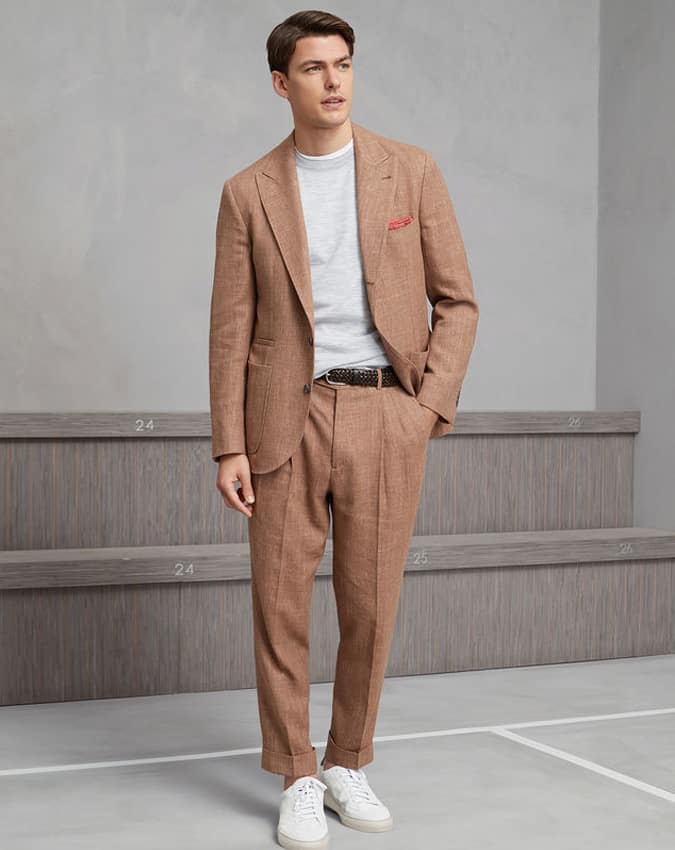 Hướng dẫn hoàn chỉnh về bộ đồ vải lanh cho nam 3 Brunello cucinelli