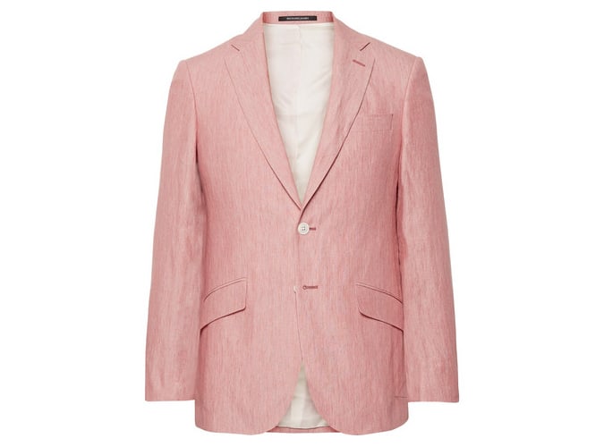 Hướng dẫn hoàn chỉnh về bộ đồ vải lanh cho nam 4 Richard james coral seishen slim-fit linen suit jacket