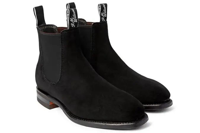 Rmwilliams comfort craftsman suede boots của chelsea