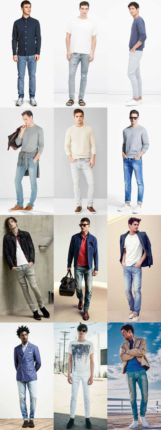 Xu hướng trang phục nam giới đường phố hàng đầu cho mùa hè 2015 5 Nam giới light wash denim jeans lookbook inspiration inspiration lookbook