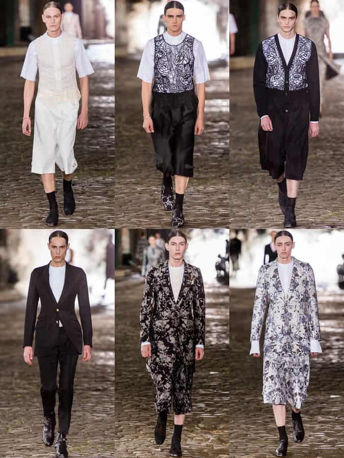 Nam giới ss14 micro-trend: band / grandad collar shirt 2 Vivienne westwood band collar áo sơ mi trên đường băng ss14 menswear