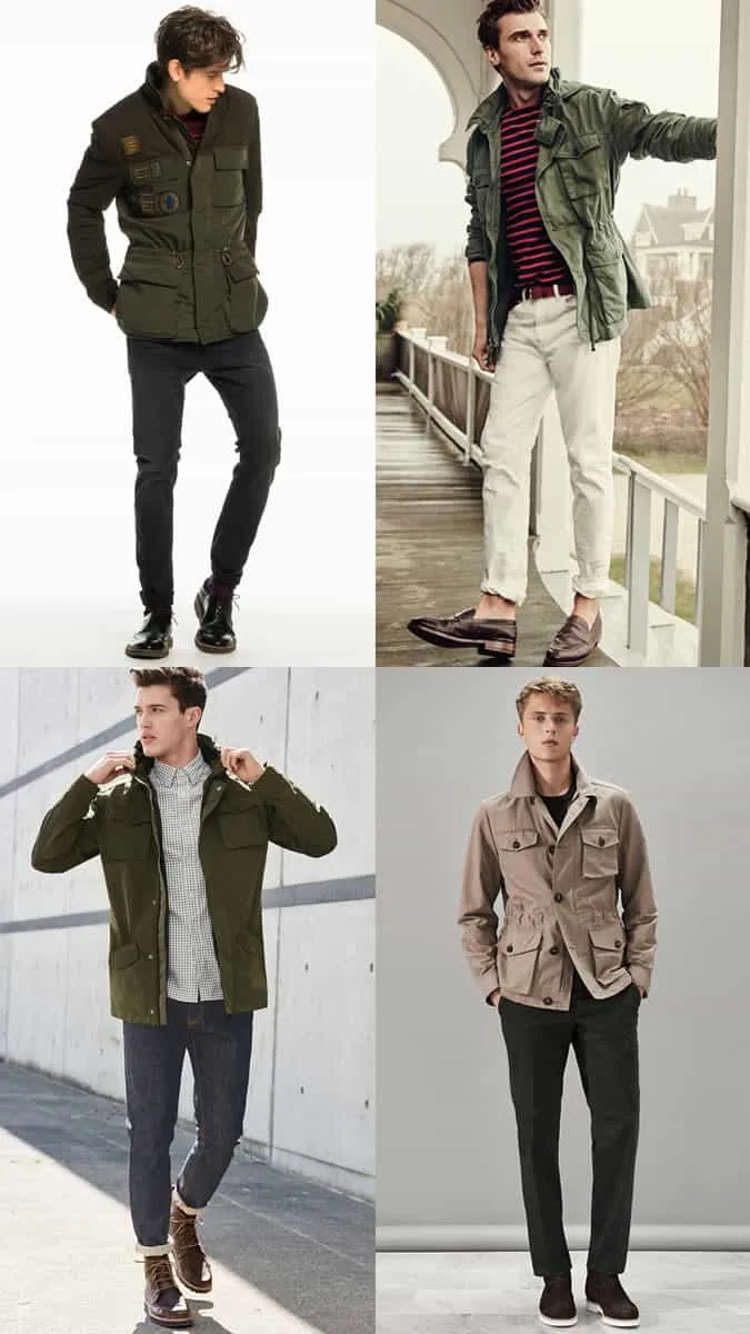 Nam giới safari jackets outfit inspiration lookbook