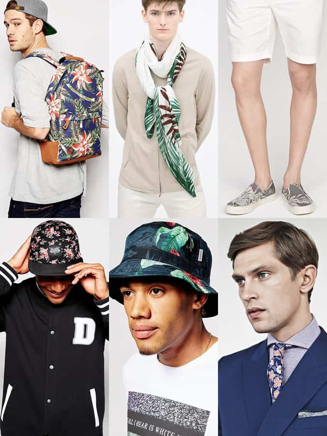 Cách mặc hoa: mùa hè 2015 3 Phụ kiện hoa dành cho nam giới outfit inspiration lookbook