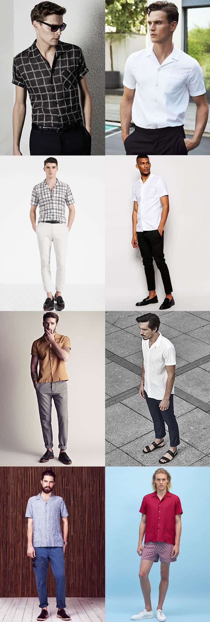 Xem trước xu hướng thời trang nam mùa xuân / hè 2016 1 Áo sơ mi nam cổ trụ cuba outfit inspiration lookbook
