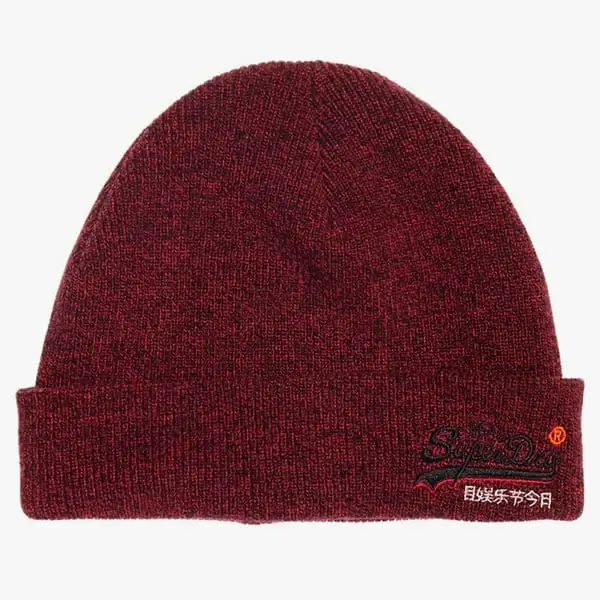 Superdry orange label beanie