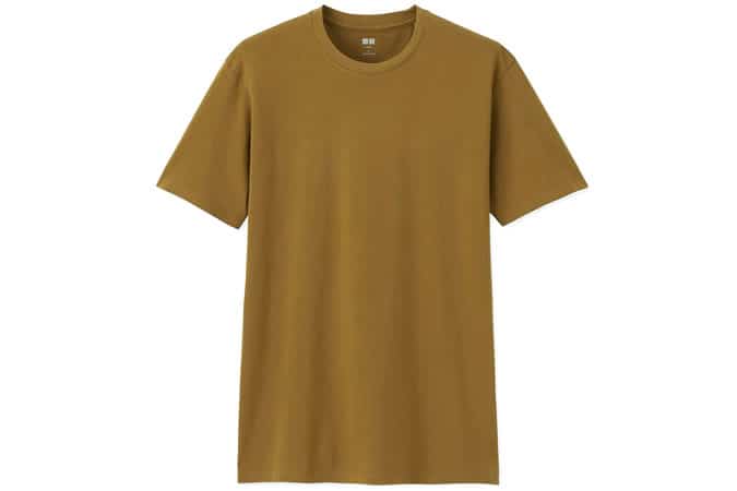 Những bộ quần áo nam mới tốt nhất để mua ngay bây giờ 8 Áo thun cổ trụ uniqlo brown supima cotton crew