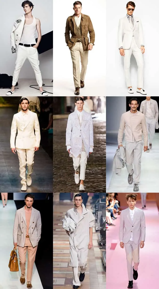 Menswear ss14 collections - nude tone pieces