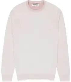 Reiss elm lightweight crew neck jumper rose