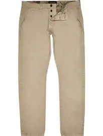 Quần chinos mỏng trên river island stone