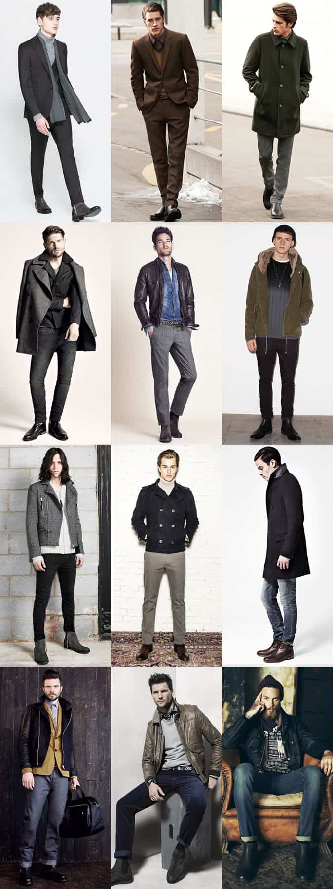 Sự trở lại của đôi giày chelsea 2 Cảm hứng cho trang phục của nam giới chelsea boots lookbook