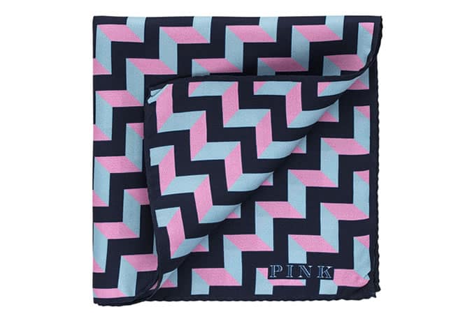 Thomas pink gainborough geo pocket square