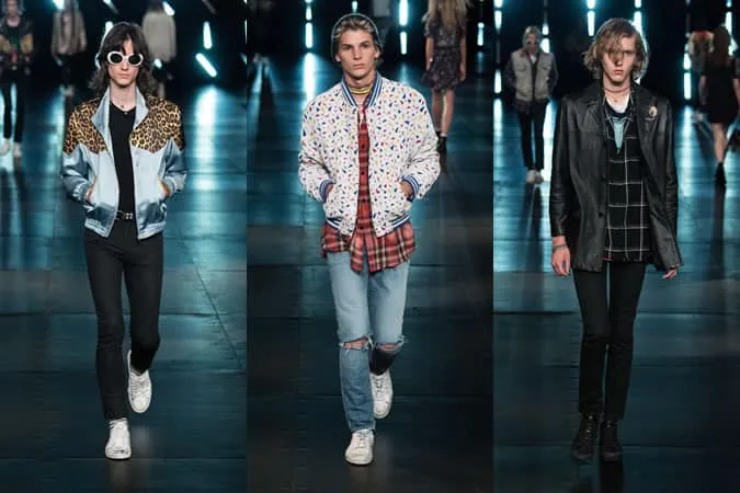 Đường băng saint laurent menswear xuân / hè 2016