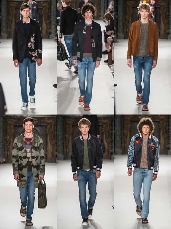 Đường băng valentino menswear xuân / hè 2016