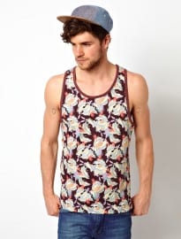 Cách mặc: áo vest nam 1 Bellfield vest in hoa