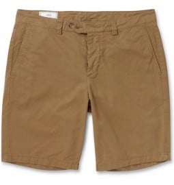 Cách mặc: áo vest nam 2 Quần short cotton chải thô chân thẳng ami