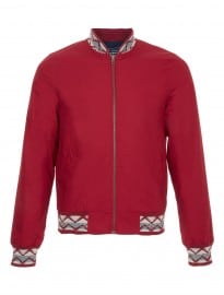 Cách mặc: áo vest nam 5 Áo khoác máy bay ném bom topman red aztec trim