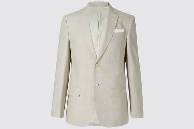 Những bộ quần áo nam mới tốt nhất để mua ngay bây giờ 2 M&s collection big & tall linen miracle jacket