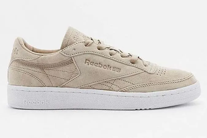 Reebok club c oatmeal suede trainers