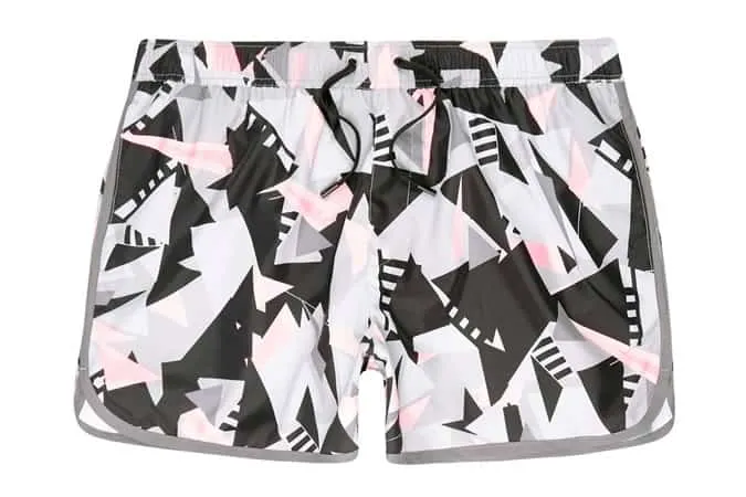 Quần short bơi lội của vận động viên bơi lội river island pink shard print