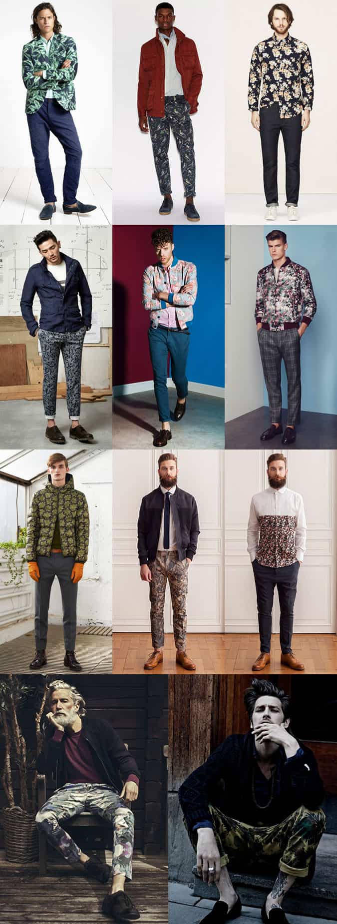 Xu hướng in cho nam thu / đông 2014: hoa 2 In hoa mùa thu / đông dành cho nam - lookbook lấy cảm hứng từ trang phục tuyên bố