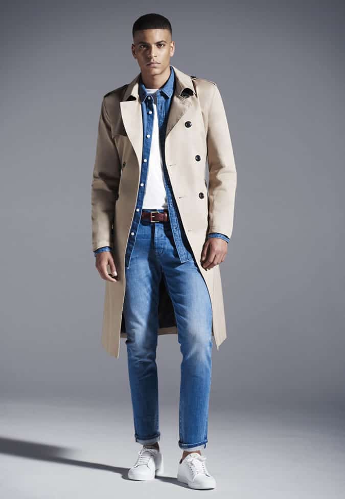 Áo denim nam River Island AW16