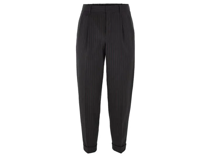 Quần ống côn topman navy pinstripe