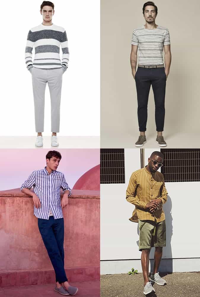 Lookbook lấy cảm hứng từ quần áo sọc cho trang phục nam