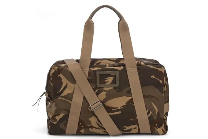 Cambridge satchel company camouflage canvas weekend bag