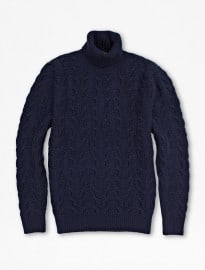 Áo khoác len cuộn cổ kiểu pháp connection yule