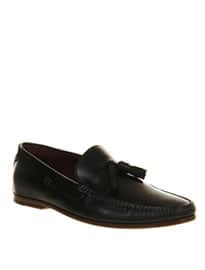 Da đen poste lorenzo tassle loafer