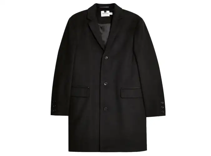 Topman wool blend overcoat