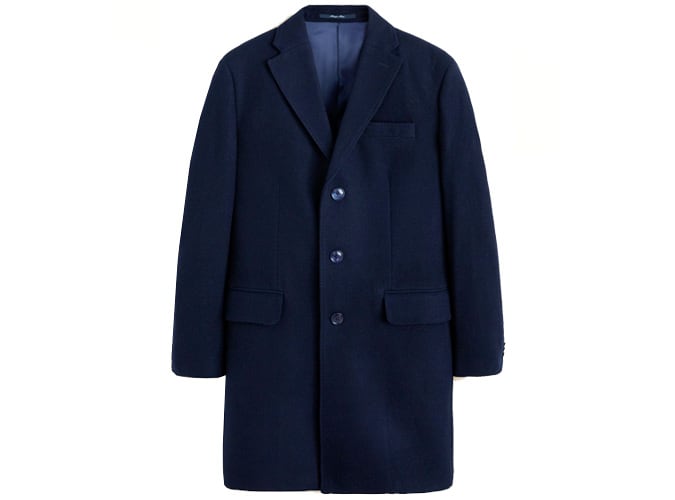 Mango classic wool tailored coat