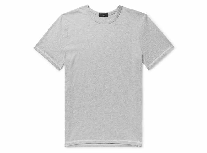 Những bộ quần áo nam mới tốt nhất để mua ngay bây giờ 8 Lý thuyết mélange áo thun cotton và cashmere pha trộn