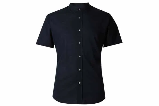 Autograph pure cotton slim fit textured shirt