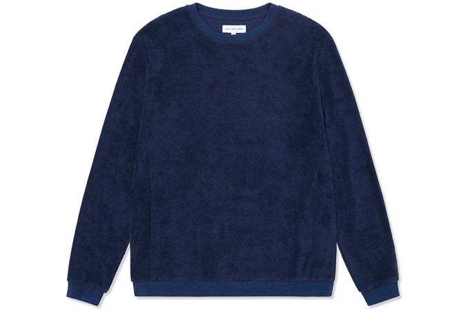 Terry toweling sweatshirt - navy