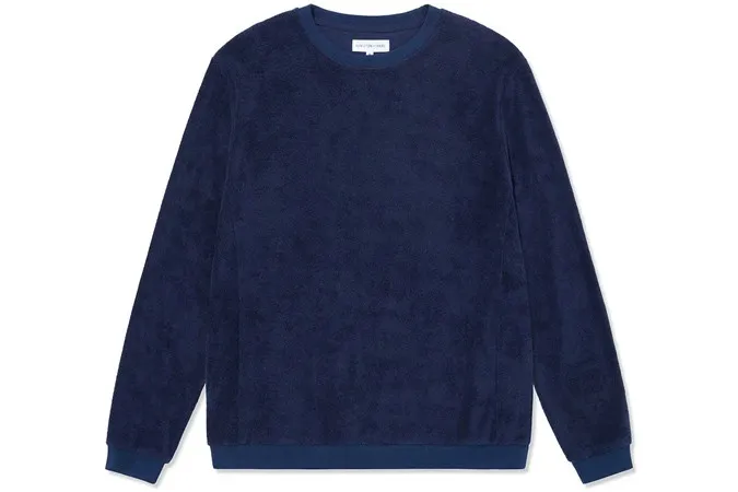 Terry toweling sweatshirt - navy