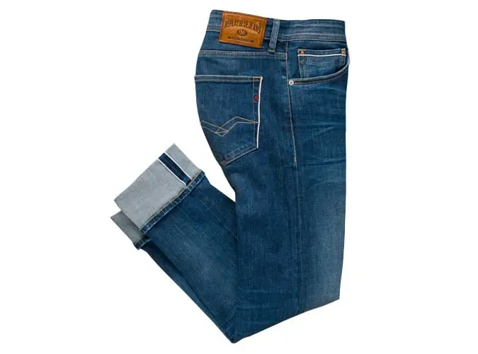 Replay quần jean thẳng của grover selvedge