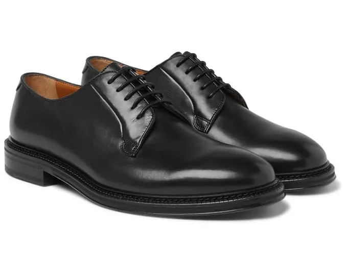 Mr p footwear lucien polished-leather derby shoes