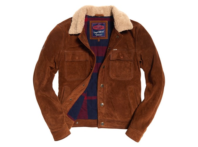 Những bộ quần áo nam mới tốt nhất để mua ngay bây giờ 16 Superdry merchant store suede trucker jacket